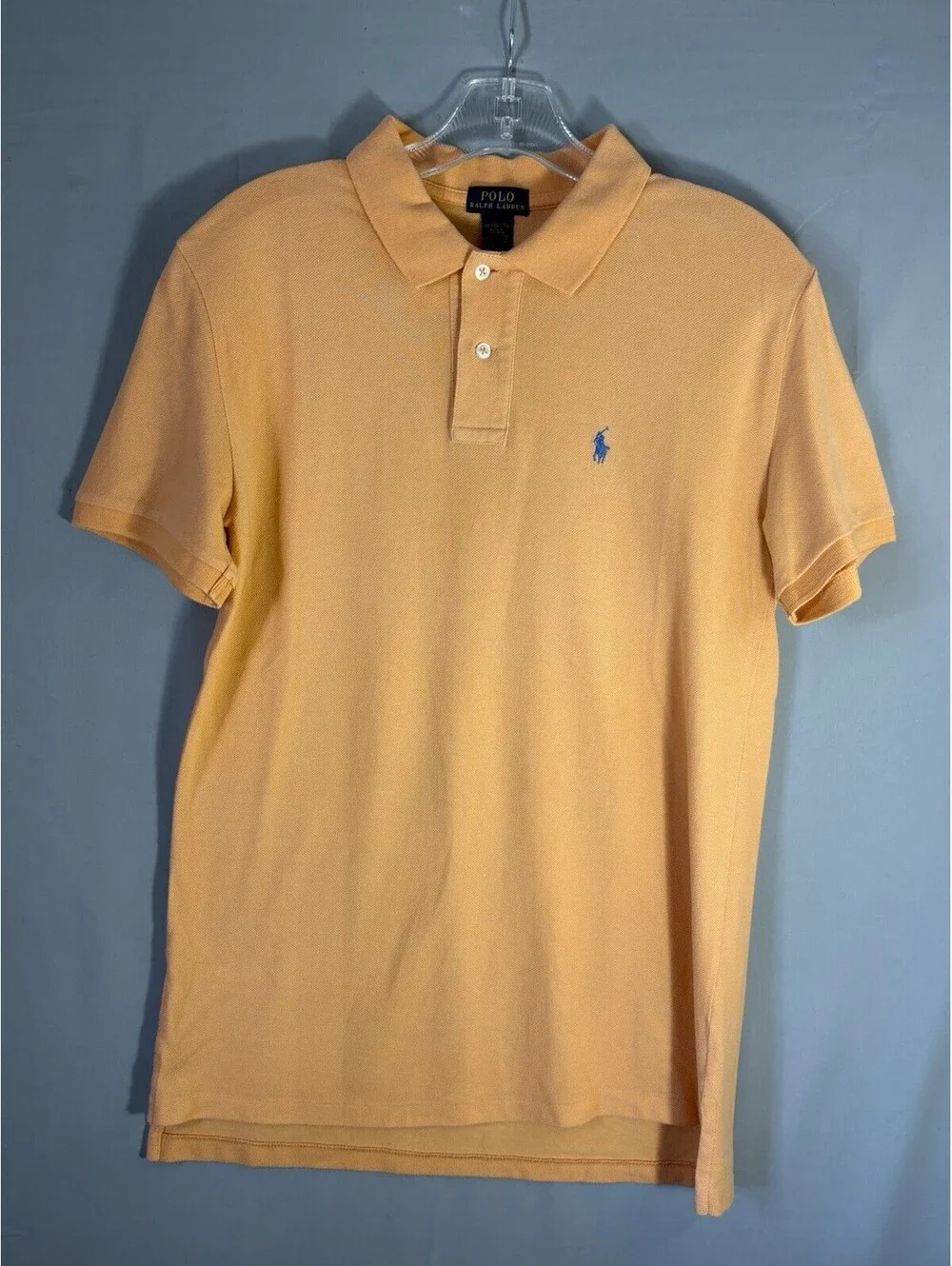 Polo Ralph Lauren Boys XL 18-20 Apricot Color Piqué Cotton Polo Shirt Pony
